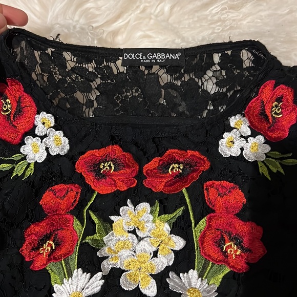 Dolce Gabbana floral embroided dress - Picture 3 of 13